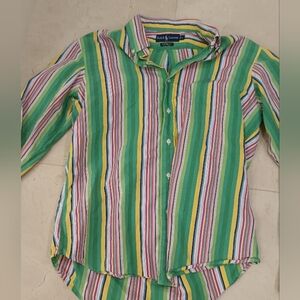 Ralph Lauren Custom Fit Pinstripe Shirt L